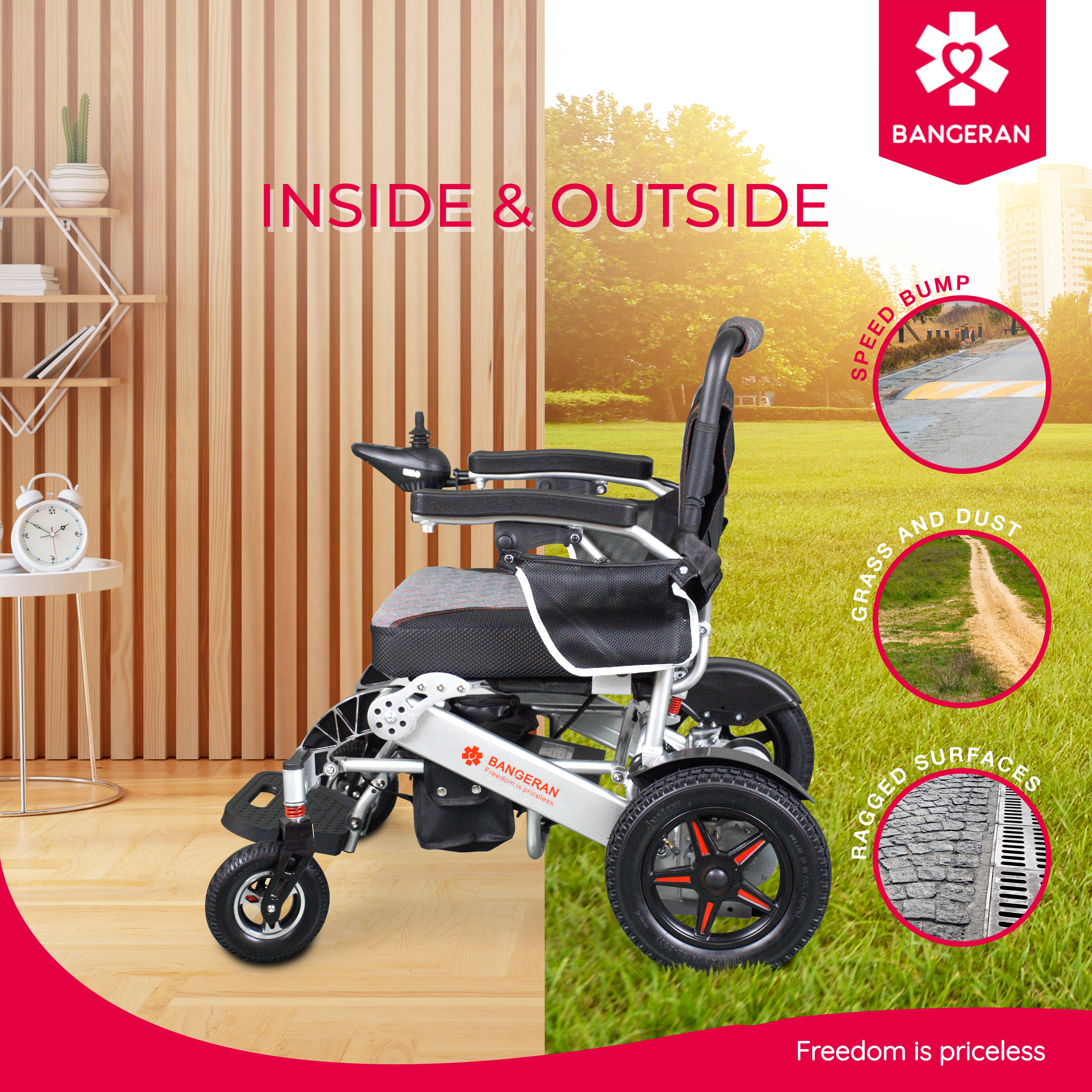 Mammoth Ergonomic All Terrain Compact Electric Wheelchair